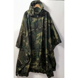 Orc Industries Wet‎ Weather Multipurpose Poncho Coated Nylon Woodland Camouflage